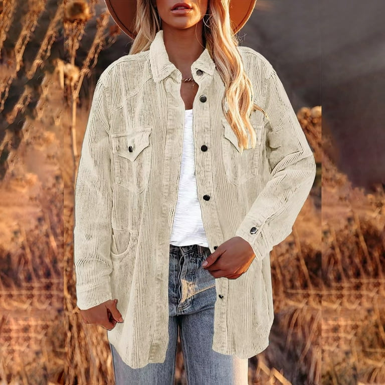 Winter white corduroys women's new arrivals