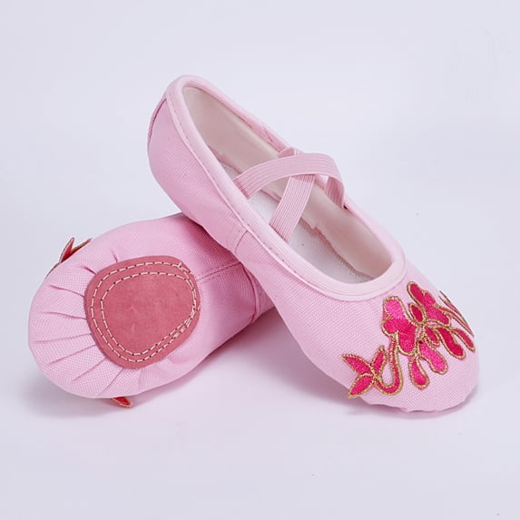 FITORON Kids LED Light Up Sneakers for Girls, Easy On/Off Elastic Lace, Breathable PU, Pink,Size 3.5-4 Years