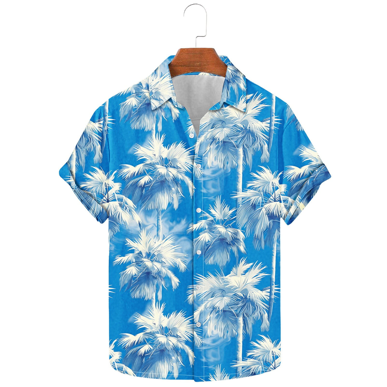 FITORON Mens Button Down Shirts, Casual Summer Short Sleeve Collared ...