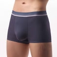 thumbnail image 1 of FITORON Mens Dark Gray Heart Print Boxer Briefs, Stretchy Polyester Spandex Trunk Underwear with Wide Non-Slip Waistband, No Ride Up for Daily Wear & Romantic Gifts,Size L, 1 of 4