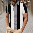 thumbnail image 1 of FITORON Mens Breathable Polo Shirt, Short Sleeve Summer Button Collared Casual Solid Men's Shirt Dark Gray, 1 of 5