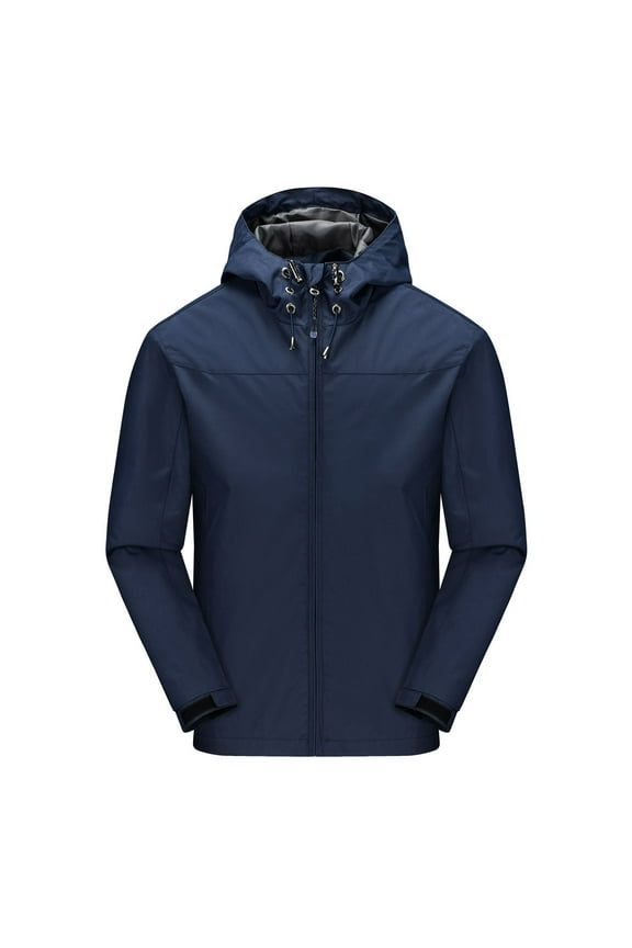 Outdoor Jackets Lightweight Hooded Anorak Waterproof Fall Winter Outerwear Casual Rain Jacket for Hiking Travel