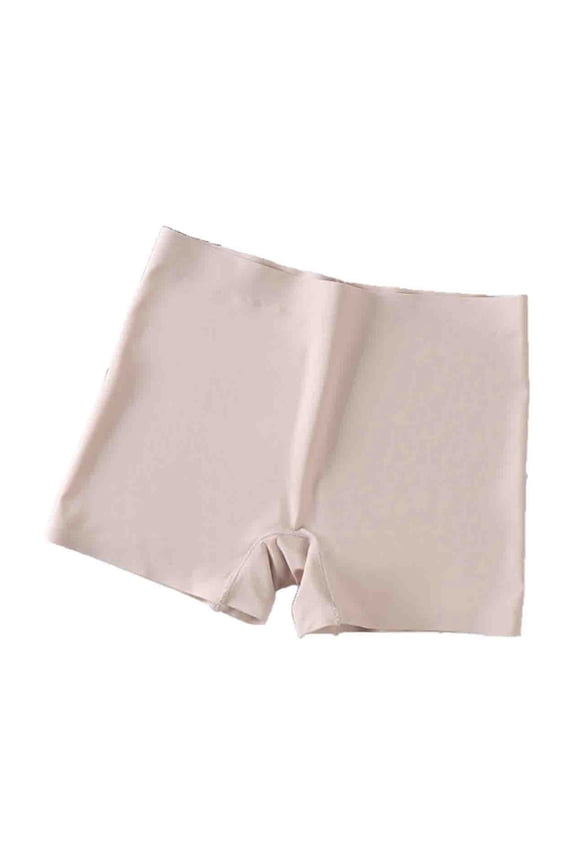 Womens Seamless Anti Chafing Slip Shorts Beige - Breathable Boyshort Underwear for Under Dresses, Mid Thigh Coverage M-XXXL,Size 2XL