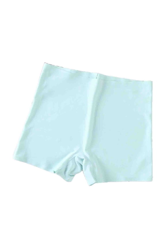 Womens Seamless Slip Shorts Blue - Anti Chafing Boyshort Underwear for Under Dresses, No VPL Invisible Mid Thigh Coverage M-XXXL,Size L