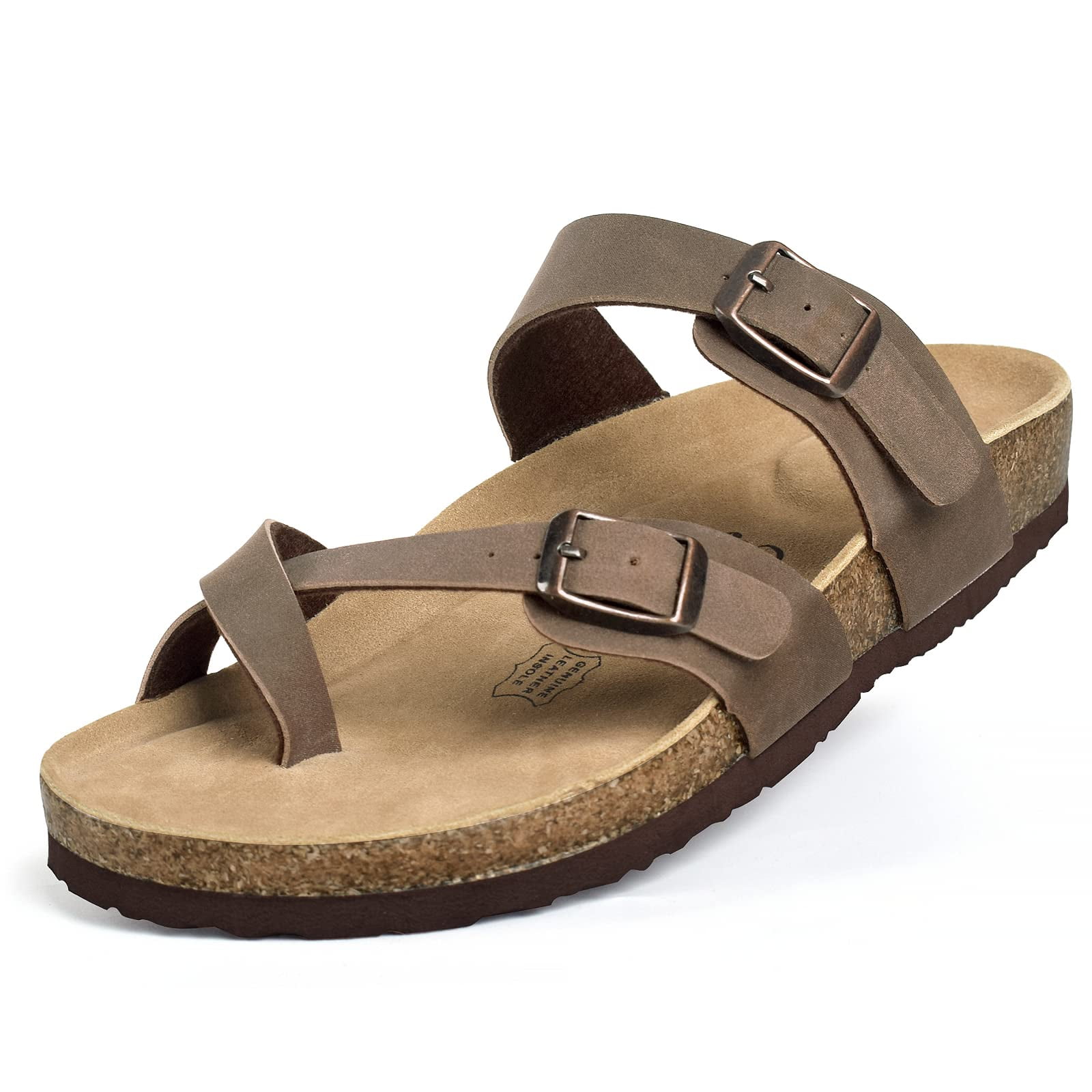 Leather insole sandals sales