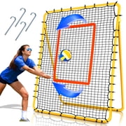FITPLAY 7x4 FT Volleyball Rebounder Net, 5 Adjustable Rebound Angles Volleyball Training Equipment