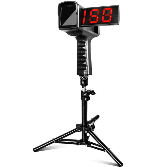 FITPLAY Baseball Radar Gun, LED+LCD Larger Display, Speed Radar Gun with Tripod