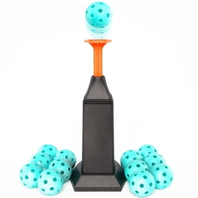 FITPLAY Baseball Trainer Tee Popper, Upgraded Baseball Pitching Machine, Pop up Baseball Training with 12 Balls Orange