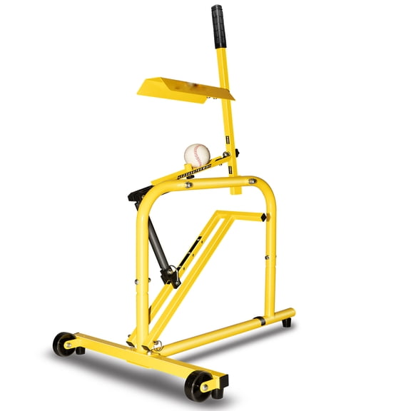 FITPLAY Dual-Wheel Baseball and Softball Pitching Machine with 11 Adjustable Angles and 4 Speed Settings