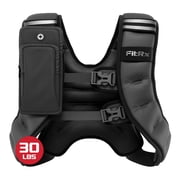 FitRx Weighted Vest Neoprene Coated Weighted Vest for Women and Men with Hook and Loop Strap, 30lbs