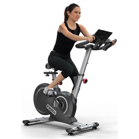 FitRx Hyper Indoor Exercise Bike, Adjustable Magnetic Resistance Stationary Cardio Workout Bike with LCD Screen for Home Workouts