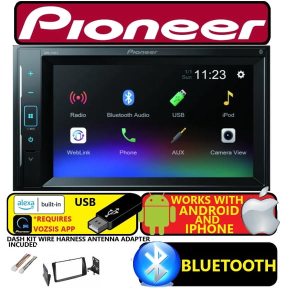 FITS 2003-08 TOYOTA COROLLA 6.2" PIONEER BLUETOOTH USB AUX CAR RADIO STEREO PKG