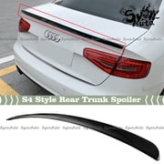 FITS 2013-2016 AUDI A4 B8.5 SEDAN GLOSSY BLACK S4 STYLE REAR TRUNK SPOILER WING