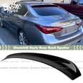 thumbnail image 1 of FITS 2014-2021 INFINITI Q50 GLOSS BLACK DUCKBILL STYLE ROOF SPOILER VISOR WING LID, 1 of 5