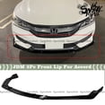 thumbnail image 1 of FITS 2016-2017 HONDA ACCORD GLOSSY BLACK JDM STYLE 3PC FRONT BUMPER LIP SPLITTER, 1 of 4