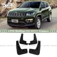 thumbnail image 1 of FITS 2017-2021 JEEP COMPASS BLACK PLASTIC 4PC MUD FLAP SPLASH GUARD MUDGUARD SET, 1 of 3