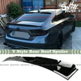 thumbnail image 1 of FITS 2018-2021 HONDA ACCORD GLOSSY BLACK V STYLE ROOF SPOILER VISOR DEFLECTOR WING, 1 of 4