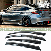 FITS 2022-2024 HONDA CIVIC HATCHBACK FL2 FL5 JDM MUGEN STYLE WINDOW VISOR RAIN GUARD VENT