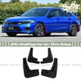 thumbnail image 1 of FITS 2022+ HONDA CIVIC SEDAN DIRECT FIT BLACK 4PCS MUD FLAP SPLASH GUARD SET, 1 of 4