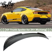 FITS 2024+ FORD MUSTANG S650 GLOSSY BLACK TRACK PACK GT STYLE TRUNK SPOILER WING