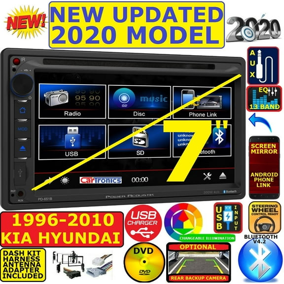 FITS 96-10 KIA/HYUNDAI SOUNDSTREAM BLUETOOTH USB OPT. SIRIUSXM CAR RADIO STEREO