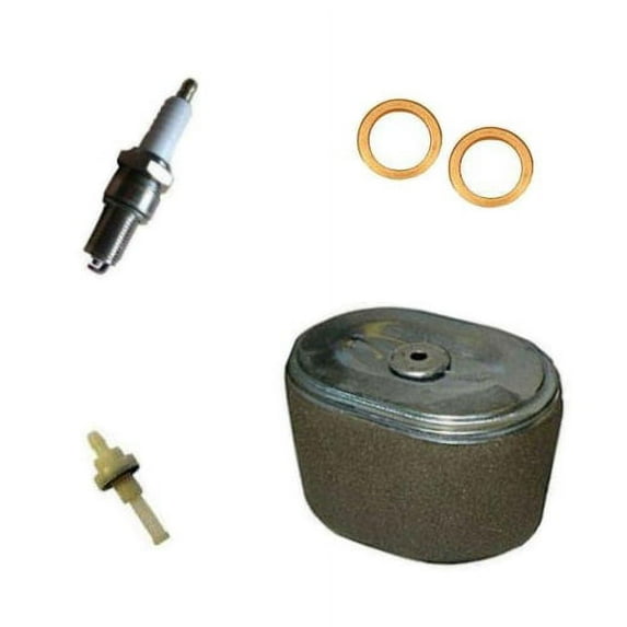 FITS HONDA GX160 SERVICE KIT SPARK PLUG AIR FILTER COPPER WASHER FUEL PETCOCK 5.5HP