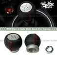 thumbnail image 1 of FITS TOYOTA MANUAL MODELS ALUMINUM TRD-STYLE SHIFT KNOB W/ LEATHER WRAP 6 SPEED, 1 of 4