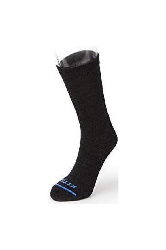 FITS Unisex Casual Crew Socks Charcoal - F5003-015