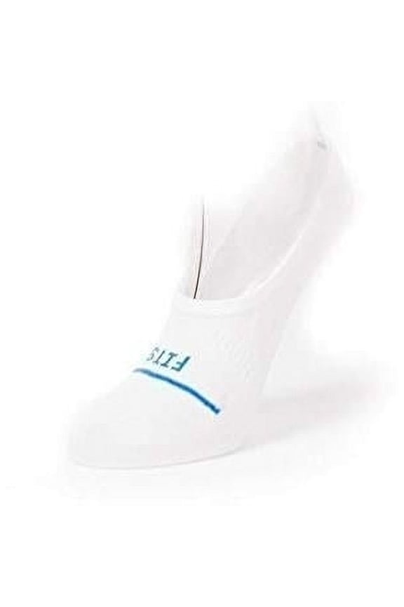 FITS Unisex Invisible No-Show Socks White - F5075-903 WHITE