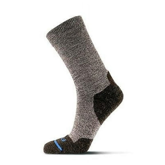 FITS Unisex Light Hiker Crew Socks Brown - F1002-200 ONE SIZE BROWN