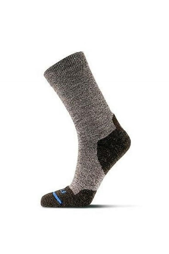 FITS Unisex Light Hiker Crew Socks Brown - F1002-200 ONE SIZE BROWN