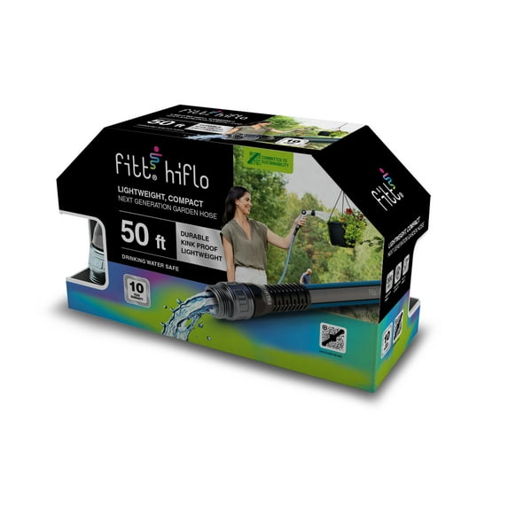 FITT HiFlo 0.5 in x 50 ft Medium Duty Commercial Grade Garden Hose