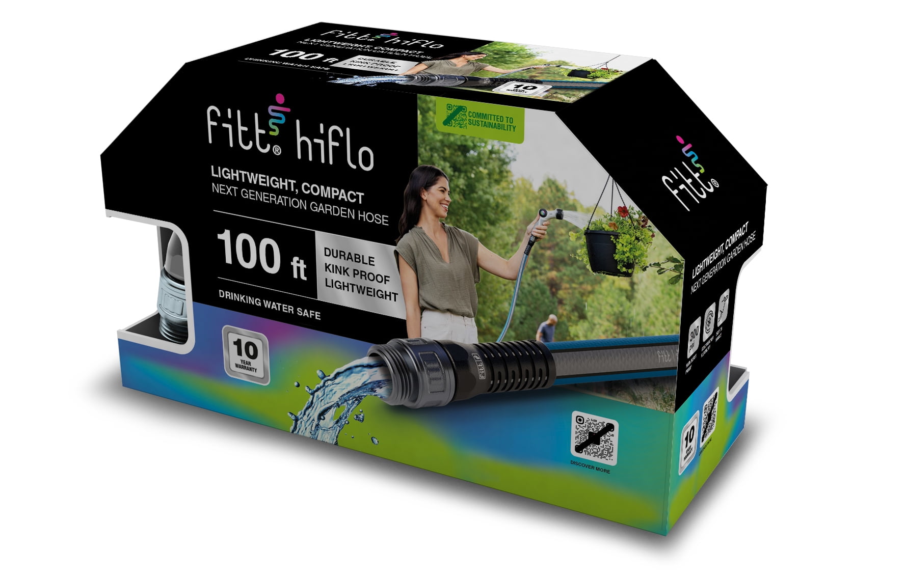 FITT HiFlo 1/2" x 100' Medium Duty Commercial Grade Garden Hose