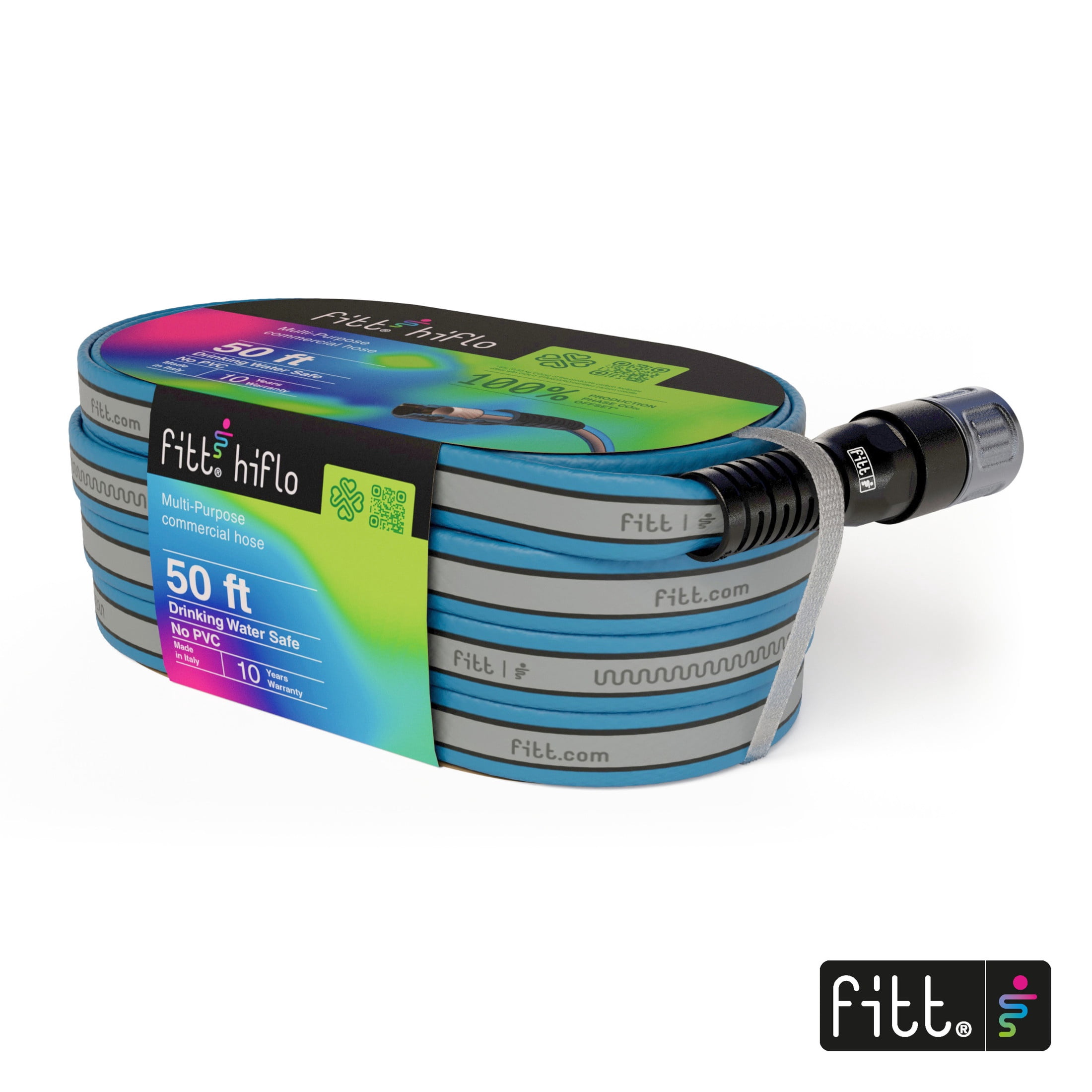 FITT HiFlo 1/2" x 50' Medium Duty Garden Hose