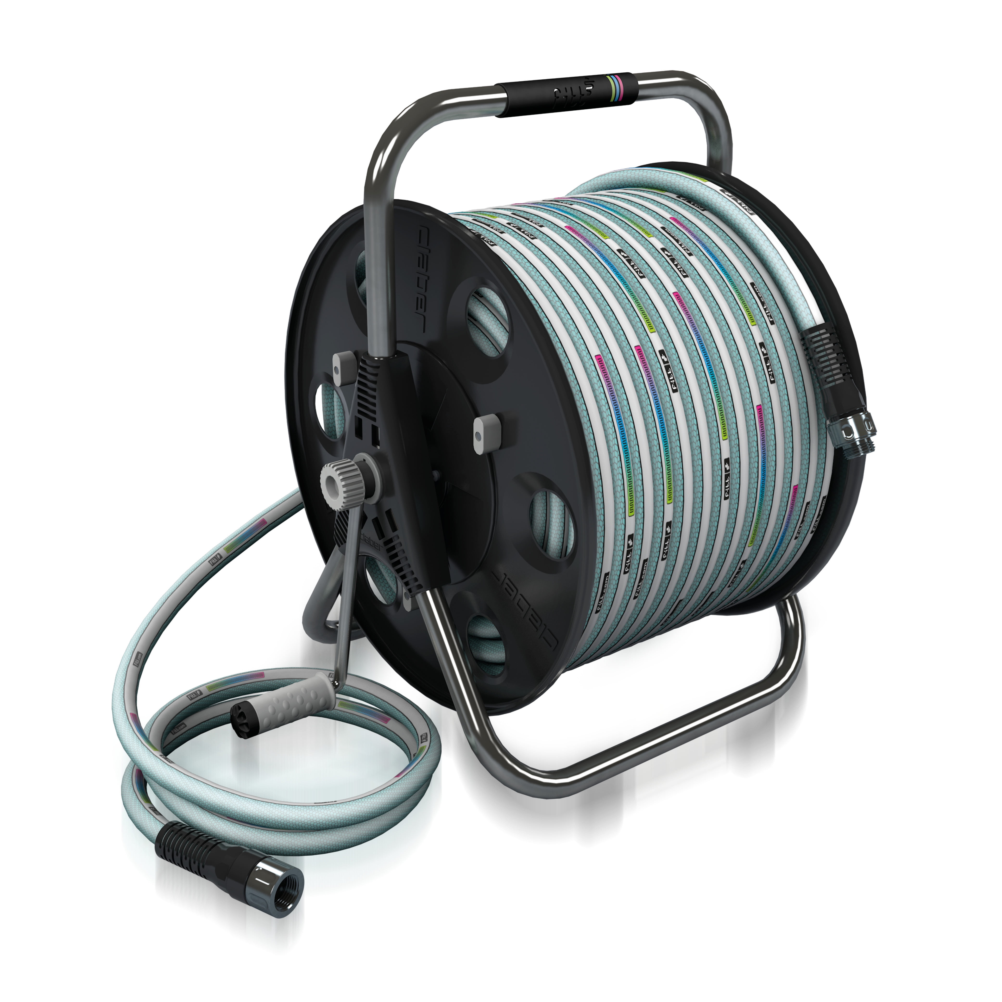 FITT Quantum Carbonlite Metal Hose Reel with a 100ft Hose