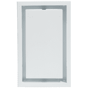 Fittes Framed Wall Vent [Lite], Minimalist ABS Plastic HVAC Air Return Register Cover, Customizable Modern Airflow Solution for Home or Ceiling, 15-Min DIY Install – 6"x10" – Cotton White