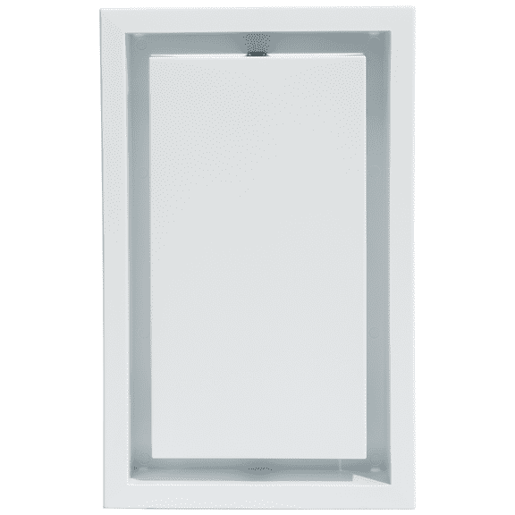 Fittes Framed Wall Vent [Lite], Minimalist ABS Plastic HVAC Air Return Register Cover, Customizable Modern Airflow Solution for Home or Ceiling, 15-Min DIY Install – 6"x10" – Cotton White