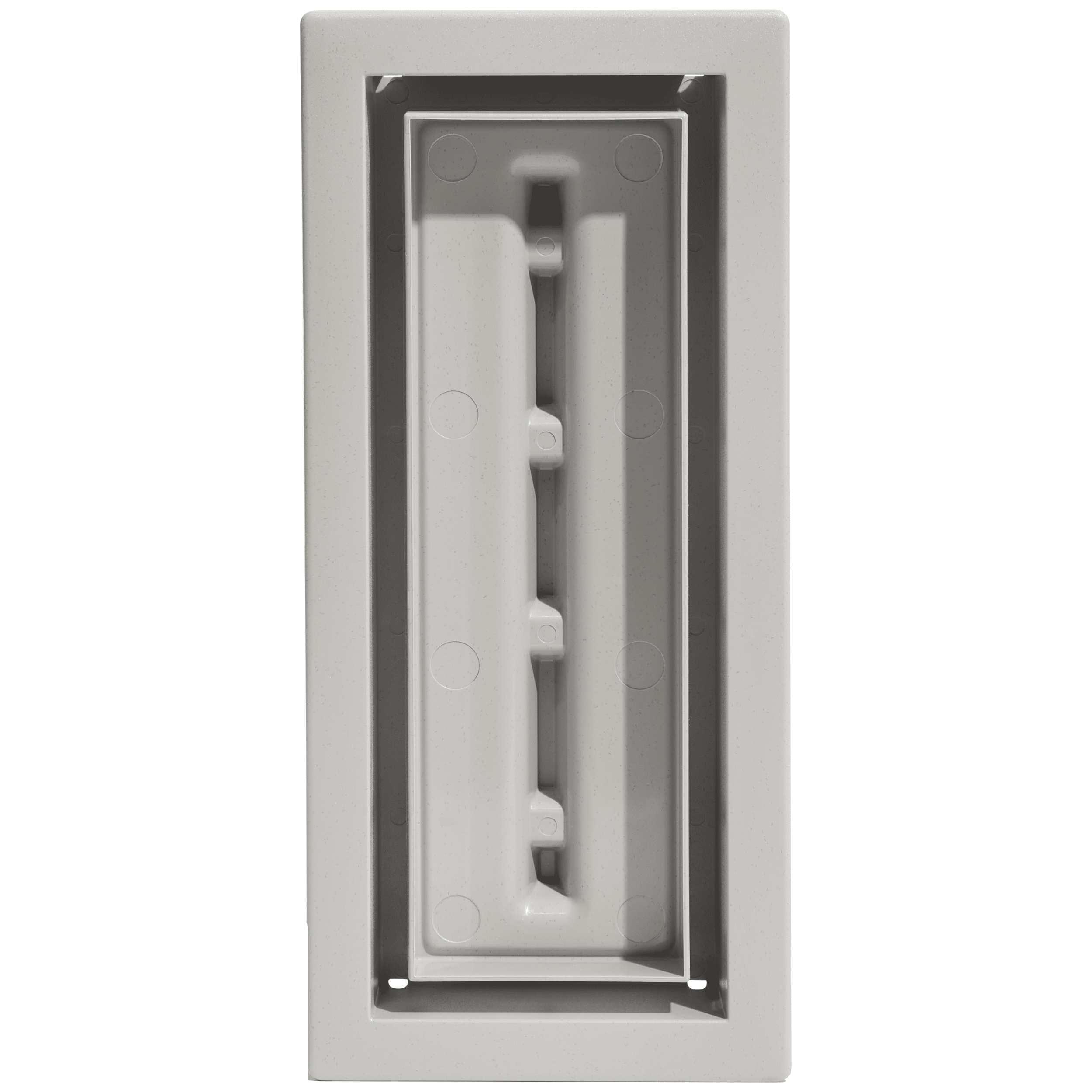 Fittes Framed Floor Vent [Lite], Minimalist ABS Plastic HVAC Air Return Register Cover, Customizable Modern Airflow Solution for Home Floor, Easy 15-Min DIY Install – 4"x10" – Warm Grey