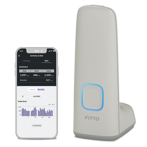 FITTO (cream) Balanced Muscle Management Device and Smart App - Bluetooth Muscle Measurement Tool for Data-Driven Training - Compatible with Apple Health & Google Fit