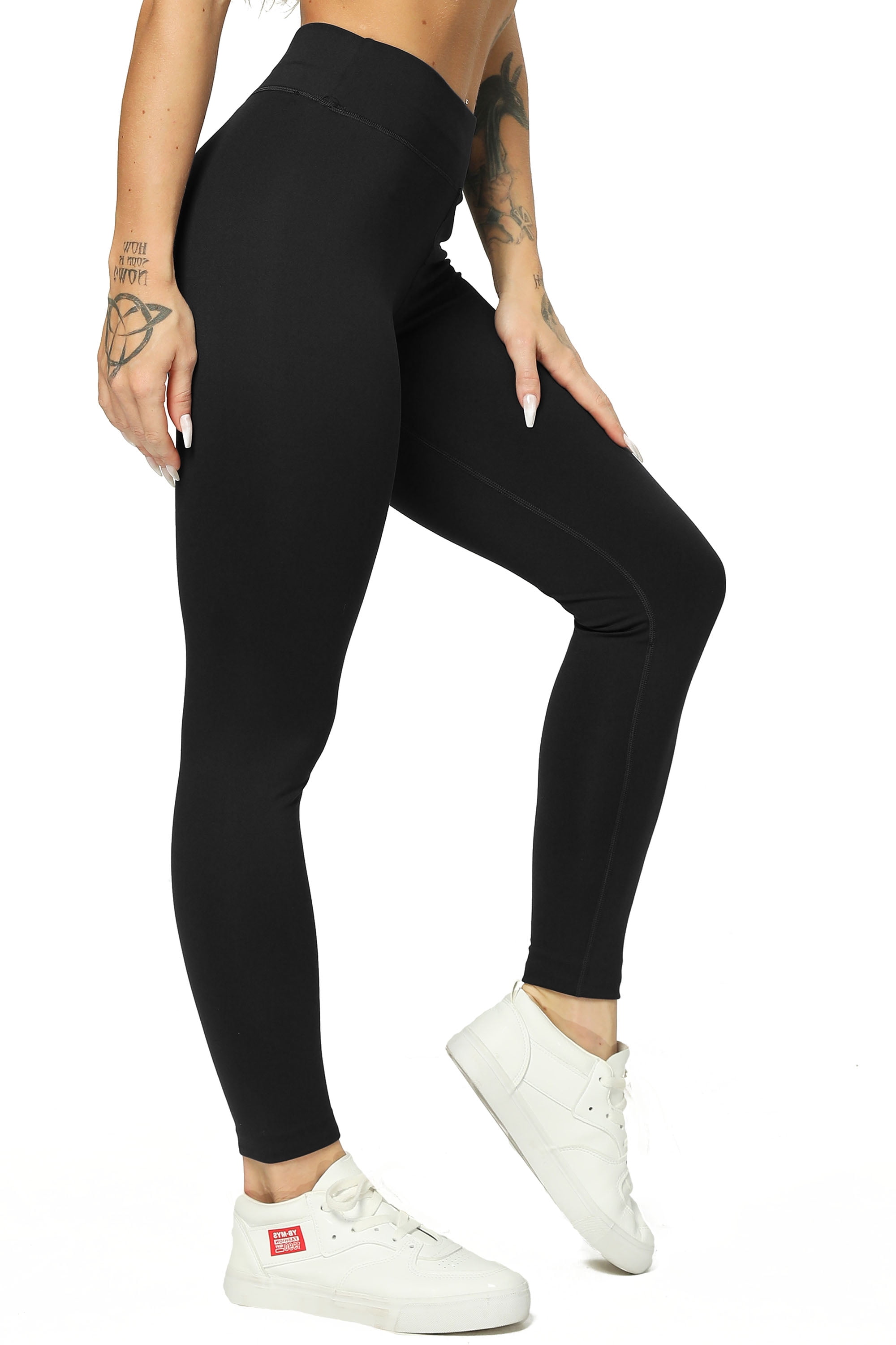 HLTPRO Leggings with Pockets for Women(Reg & Plus Size) - High Waist Tummy  Control Yoga Pants with Pockets for Workout White price in UAE,  UAE