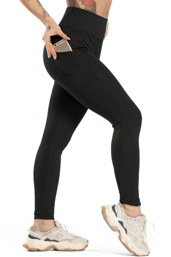 High Waist Yoga Pants with Pockets for Women Tummy Control Yoga Leggings 4 Way Stretch Workout Pants