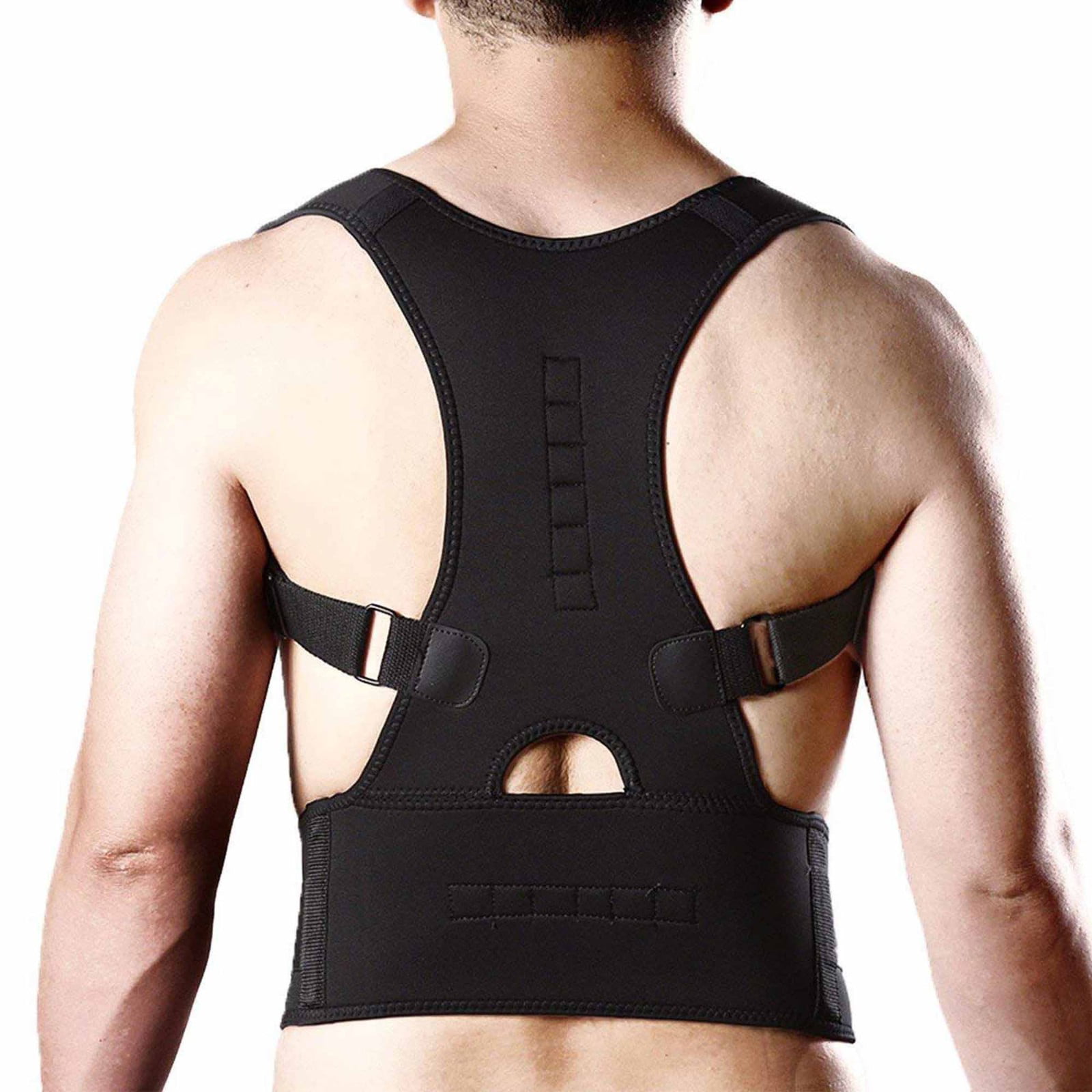 2020 Upgraded Magnetic Body Back Brace Posture Corrector Fully Adjustable  Brace Improves Neck Shoulder Spine Pain Relief Support Strap For Women Men