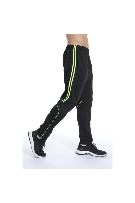 Men Workout Pants Sports Outdoor Fitness Sweatpants Base Layer with Zipper Pockets