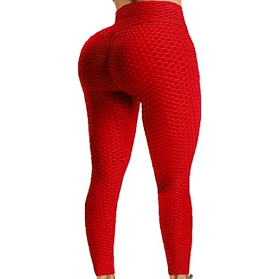 FITTOO Women Booty Yoga Pants High Waisted Ruched Butt Lift Textured Tummy Control Leggings