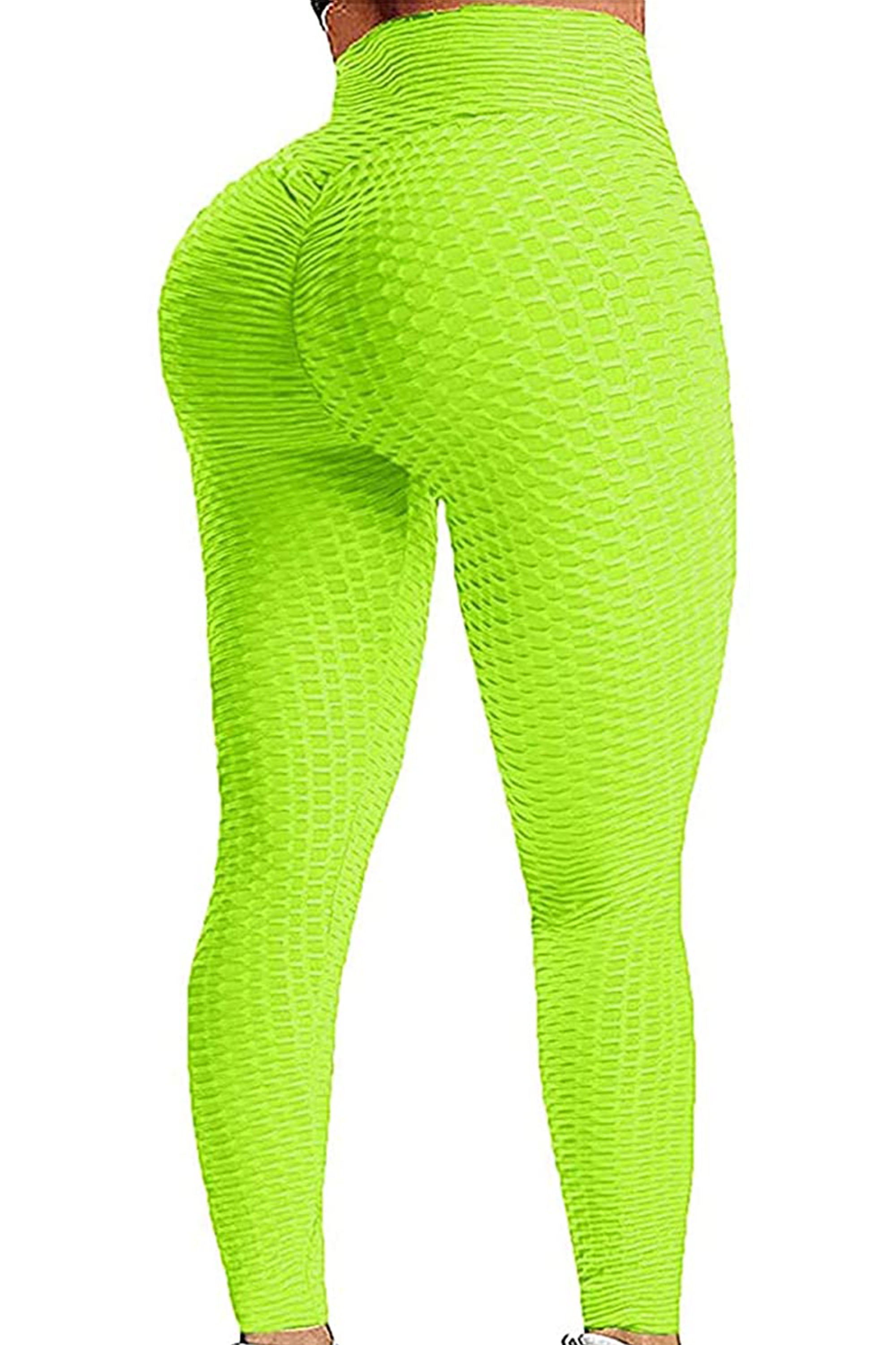 New Curves Scrunch Butt Lifting (Levanta Cola) Leggings Premium Colombian  Seamless High Waist Fabric Push Up Yoga Zumba (S/M, NEON Green) at   Women's Clothing store
