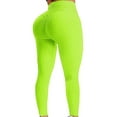 thumbnail image 1 of FITTOO Women Booty Yoga Pants High Waisted Ruched Butt Lift Textured Tummy Control Leggings, 1 of 6