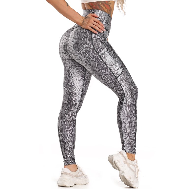 Compre Sexy Feet Yoga Pants Women's Green Snakeskin Suit High Waist 2 Piece  Fitness Hip Up Running Femme barato — frete grátis, avaliações reais com  fotos — Joom