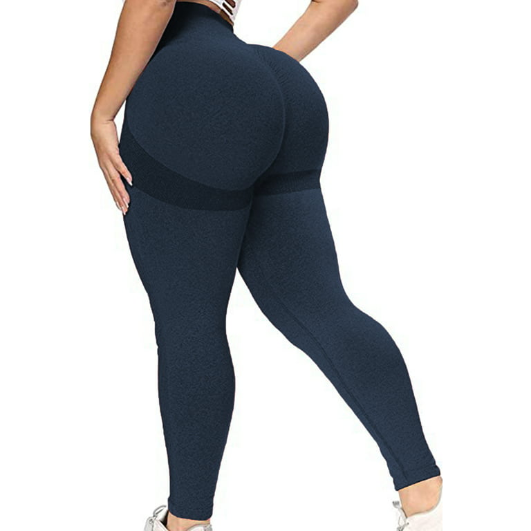 FITTOO Women Seamless Smile Contour Leggings Butt Lift Yoga Pants