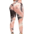 thumbnail image 1 of FITTOO Women Tie Dye Yoga Pants High Waist Ruched Butt Lift Texture Tiktok Leggings, 1 of 6