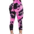 thumbnail image 1 of FITTOO Women's High Waist Ruched Butt Lifting Yoga Pants Tummy Control Stretchy Leggings Booty Textured Workout Capris, 1 of 7